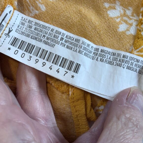 Forever 21 Yellow Floral Mini Sundress Small New Spaghetti Strap Fit And Flare - Picture 9 of 11